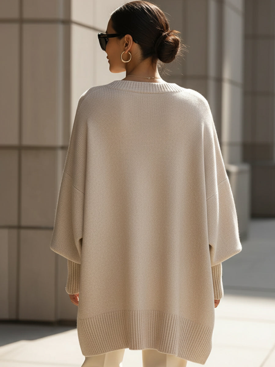 'London' Sweter Ponczo Oversize