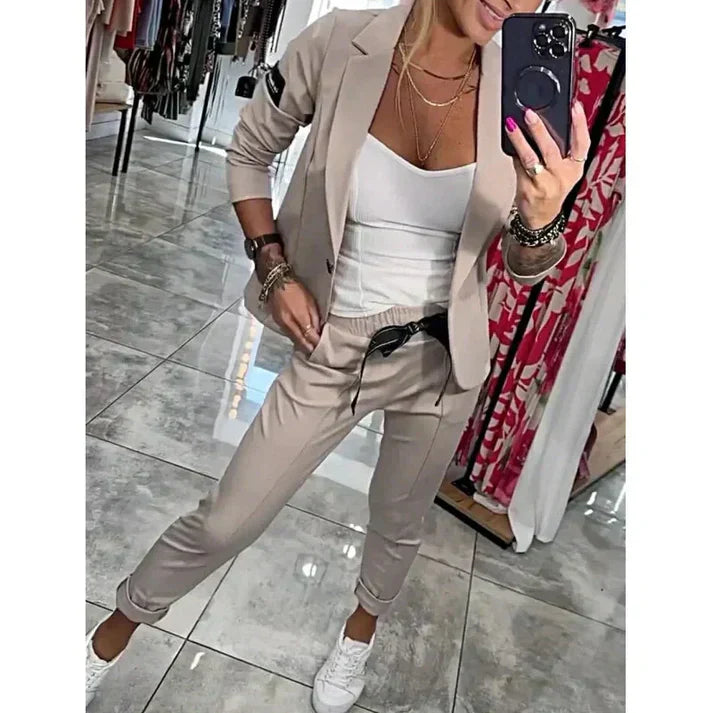 Isabelle | Elegancki zestaw z marynarką i dresami