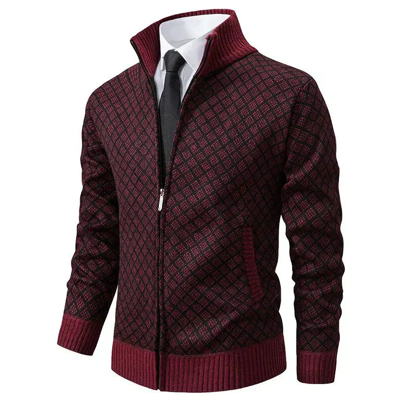 Adam™ – Elegancki Kardigan z Zamkiem