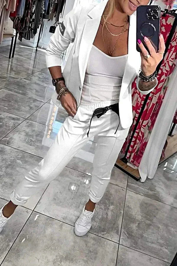 Isabelle | Elegancki zestaw z marynarką i dresami