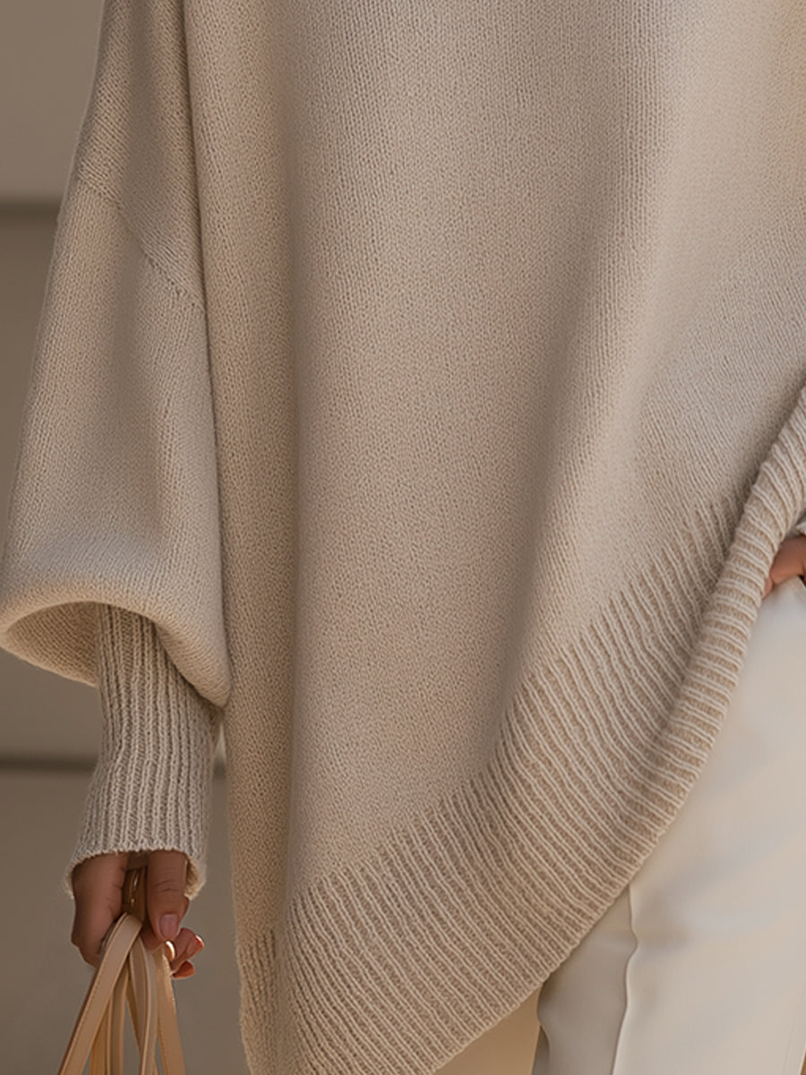 'London' Sweter Ponczo Oversize
