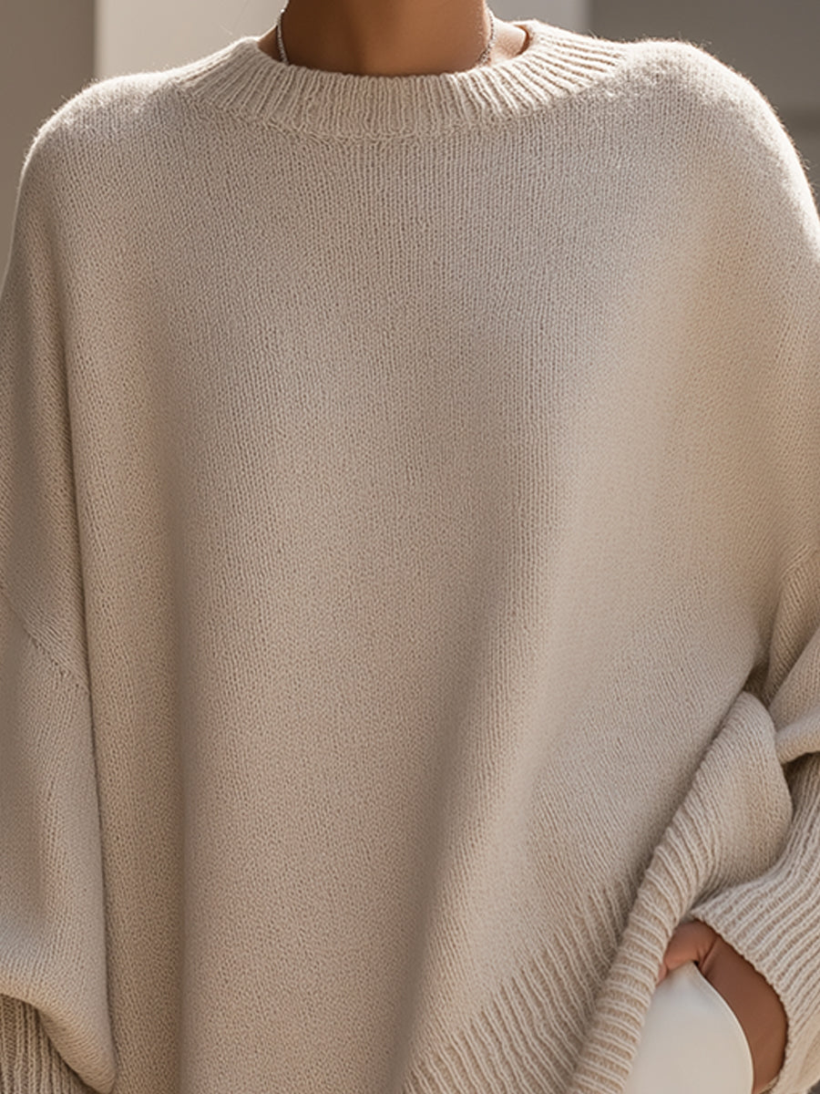 'London' Sweter Ponczo Oversize