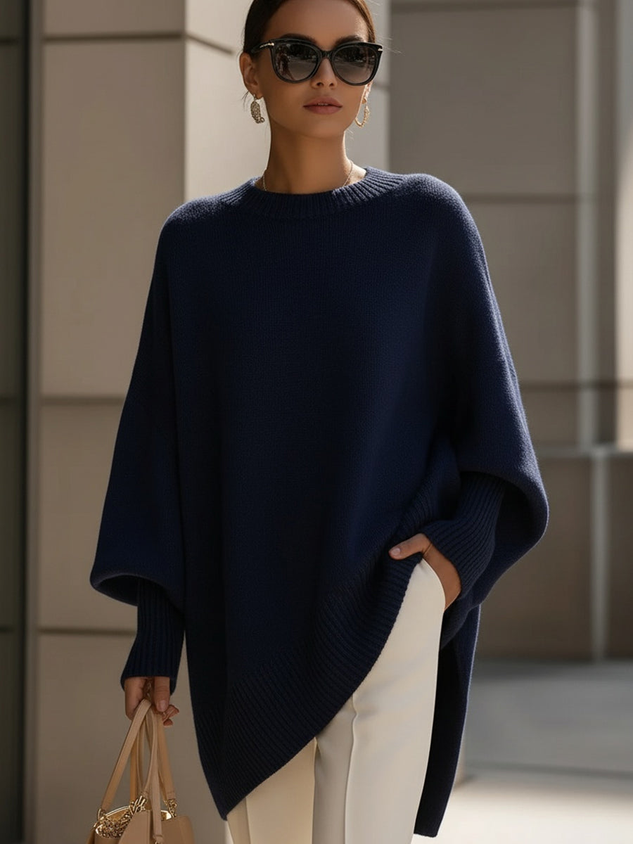 'London' Sweter Ponczo Oversize