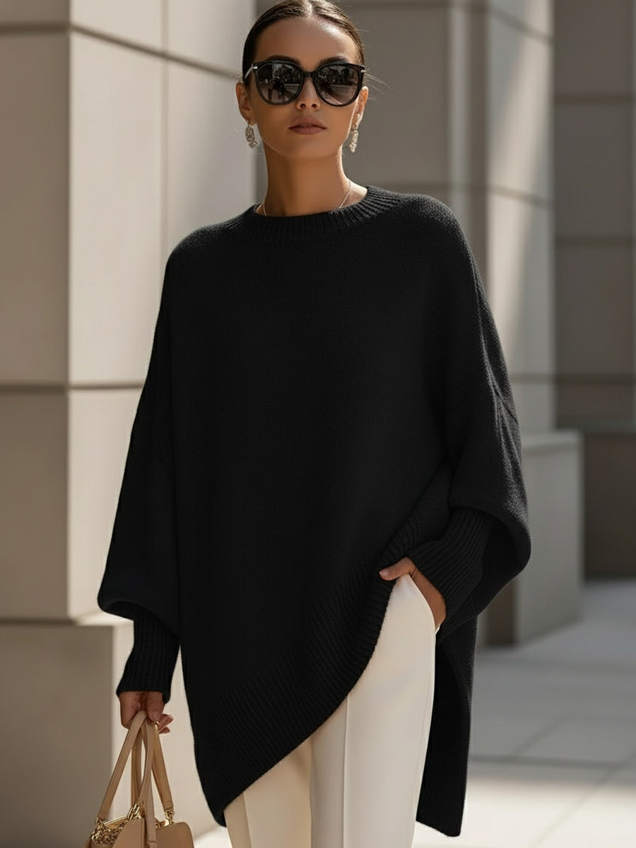 'London' Sweter Ponczo Oversize