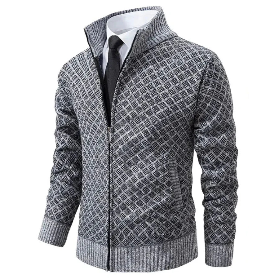 Adam™ – Elegancki Kardigan z Zamkiem